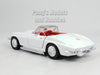 1967 Chevrolet Corvette C2 Convertible - WHITE - 1/24 Scale Diecast Metal Model by Showcasts w/ BOX