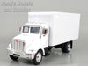 Peterbilt 335 White Box Truck 1/43 Scale Diecast Model by NewRay
