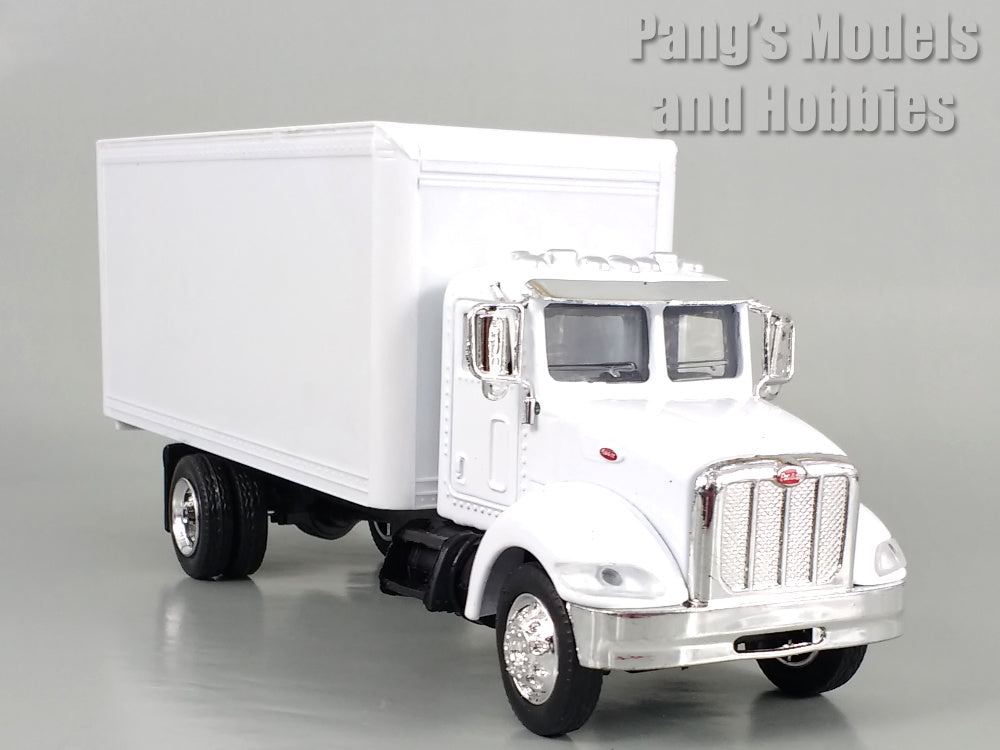 Peterbilt 335 White Box Truck 1/43 Scale Diecast Model by NewRay