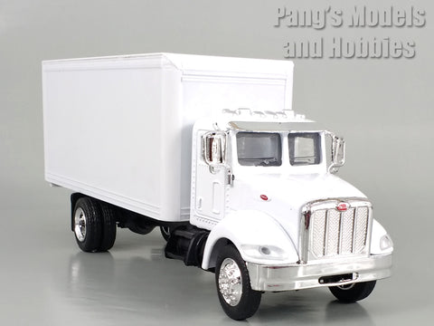 Peterbilt 335 White Box Truck 1/43 Scale Diecast Model by NewRay