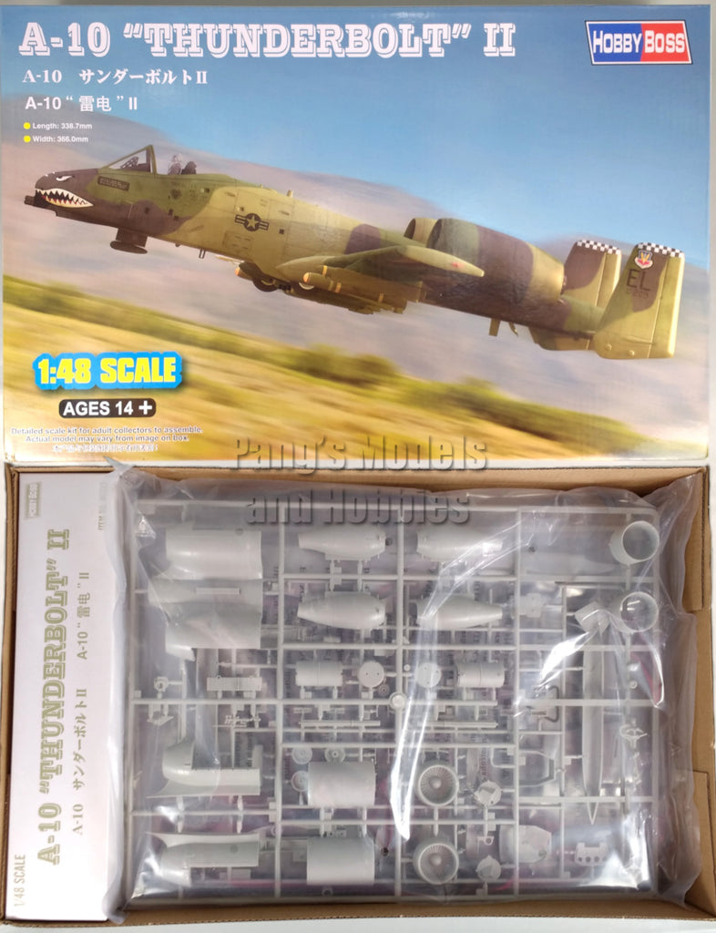 Fairchild Republic A-10 A-10C Thunderbolt II - Warthog USAF 1/48 Scale Plastic Model Kit (Assembly Required) by Hobby Boss
