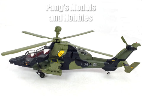Eurocopter Tiger UHT 74/08 Attack Support Helicopter - German Army 1/72 Scale Assembled and Painted Plastic Model by Easy Model