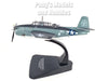 Grumman TBF TBM Avenger Torpedo Bomber  White 83 Blopsy, VC-76 USS Petrof Bay, 1945, US NAVY - 1/72 Scale Diecast Metal Model by Oxford