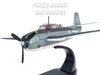 Grumman TBF TBM Avenger Torpedo Bomber  White 83 Blopsy, VC-76 USS Petrof Bay, 1945, US NAVY - 1/72 Scale Diecast Metal Model by Oxford