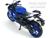 2015 Yahama YZF-R1  BLUE 1/12 Scale Model by NewRay