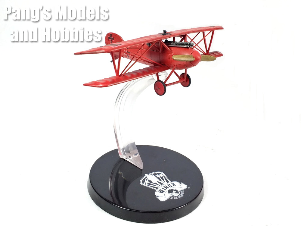 Albatros D.V  Biplane - Manfred Von Richthofen - Red Baron - 1/72 Scale Diecast Resin Model by Wings of The Great War