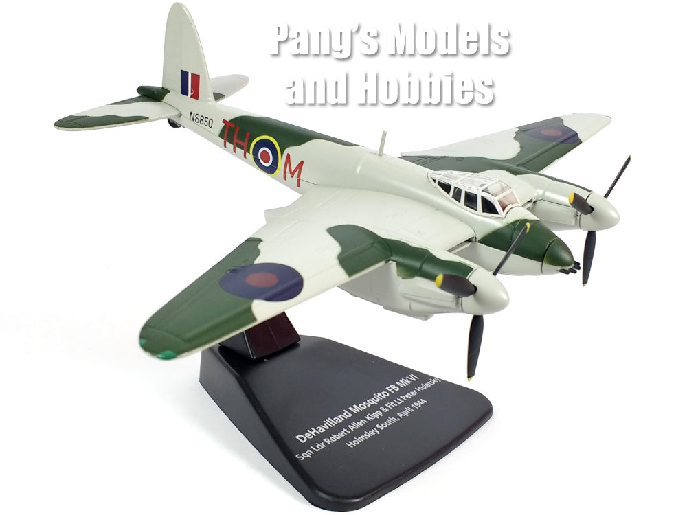de Havilland Mosquito Fighter-Bomber - "City of Edmonton" FB Mk.IV No. 418 Royal Canadian Air Force - RCAF - 1944 - 1/72 Scale Diecast Metal Model by Oxford