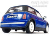 2001 Mini Cooper Mini Hatch w/ Moonroof - BLUE - 1/18 Diecast Metal Model by Smart Toys