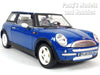 2001 Mini Cooper Mini Hatch w/ Moonroof - BLUE - 1/18 Diecast Metal Model by Smart Toys