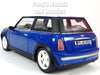 2001 Mini Cooper Mini Hatch w/ Moonroof - BLUE - 1/18 Diecast Metal Model by Smart Toys