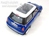 2001 Mini Cooper Mini Hatch w/ Moonroof - BLUE - 1/18 Diecast Metal Model by Smart Toys