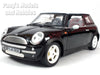 2001 Mini Cooper Mini Hatch w/ Moonroof - BLACK - 1/18 Diecast Metal Model by Smart Toys