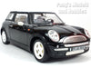 2001 Mini Cooper Mini Hatch w/ Moonroof - BLACK - 1/18 Diecast Metal Model by Smart Toys
