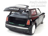 2001 Mini Cooper Mini Hatch w/ Moonroof - BLACK - 1/18 Diecast Metal Model by Smart Toys