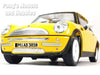 2001 Mini Cooper Mini Hatch w/ Moonroof - YELLOW - 1/18 Diecast Metal Model by Smart Toys