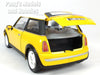 2001 Mini Cooper Mini Hatch w/ Moonroof - YELLOW - 1/18 Diecast Metal Model by Smart Toys