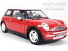 2001 Mini Cooper Mini Hatch w/ Moonroof - RED - 1/18 Diecast Metal Model by Smart Toys