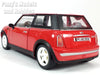 2001 Mini Cooper Mini Hatch w/ Moonroof - RED - 1/18 Diecast Metal Model by Smart Toys