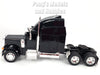 Peterbilt 379 Extended Cab Truck - BLACK - 1/32 Scale Diecast Metal and Plastic Model by Welly