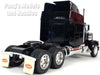 Peterbilt 379 Extended Cab Truck - BLACK - 1/32 Scale Diecast Metal and Plastic Model by Welly