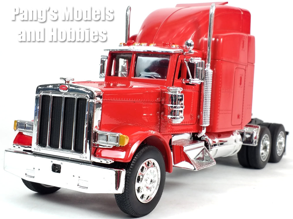 Peterbilt 379 Extended Cab Truck - RED - 1/32 Scale Diecast Metal and Plastic Model by Welly