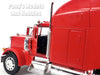 Peterbilt 379 Extended Cab Truck - RED - 1/32 Scale Diecast Metal and Plastic Model by Welly