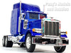 Peterbilt 379 Extended Cab Truck - BLUE - 1/32 Scale Diecast Metal and Plastic Model by Welly