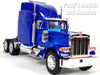 Peterbilt 379 Extended Cab Truck - BLUE - 1/32 Scale Diecast Metal and Plastic Model by Welly