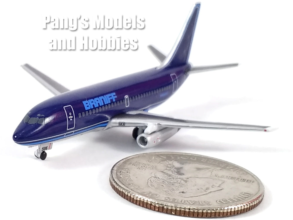Boeing 737 737-200 Braniff Ultra - BLUE - 1/500 Scale Diecast Model by Inflight 500