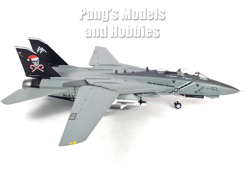 Grumman F-14 F-14D Tomcat VF-103 "Jolly Rogers" Santa Cat - Holidays 1/72 Scale Assembled and Painted Model - Easy Model