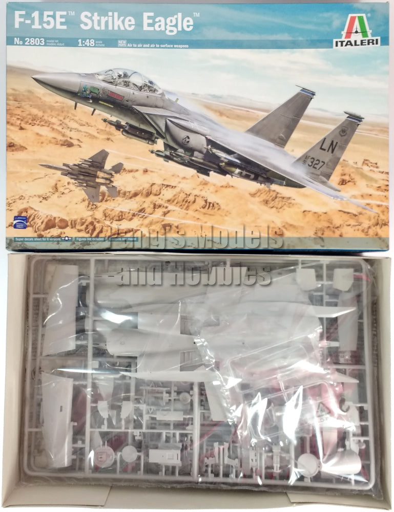 Boeing - McDonnell Douglas F-15 F-15E Strike Eagle USAF 1/48 Scale Plastic Model Kit (Assembly Required) by Italeri (Copy)