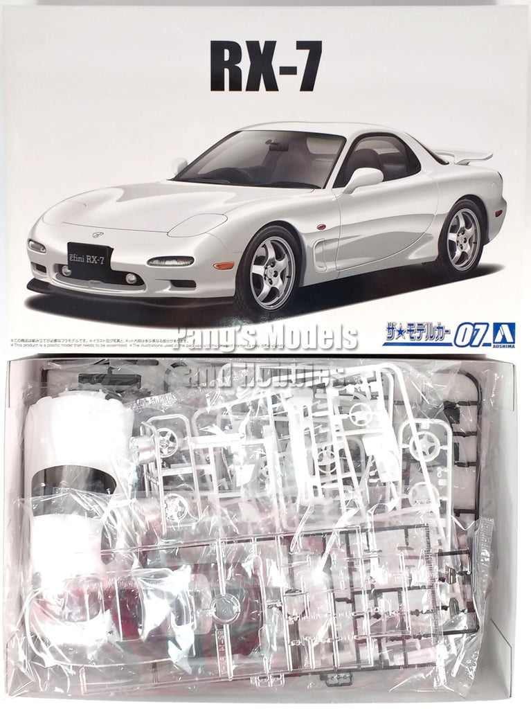 1996 Mazda Efinity RX-7 FD3S Type RS JDM 1/24 Scale Plastic Model Kit (Assembly Required) by Aoshima