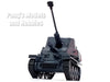 Sd.Kfz.139 Panzerjager Tank Hunter Marder III - Gray 1/72 Scale Diecast Model by Legion