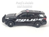 4.75 Inch 2023 Ford Explorer Police Interceptor - BLACK - 1/42 Scale Diecast Model by Welly