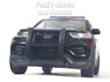 4.75 Inch 2023 Ford Explorer Police Interceptor - BLACK - 1/42 Scale Diecast Model by Welly