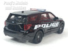 4.75 Inch 2023 Ford Explorer Police Interceptor - BLACK - 1/42 Scale Diecast Model by Welly