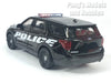 4.75 Inch 2023 Ford Explorer Police Interceptor - BLACK - 1/42 Scale Diecast Model by Welly