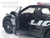 4.75 Inch 2023 Ford Explorer Police Interceptor - BLACK - 1/42 Scale Diecast Model by Welly