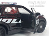 4.75 Inch 2023 Ford Explorer Police Interceptor - BLACK - 1/42 Scale Diecast Model by Welly