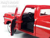 1969 Ford F-100 Pickup Truck - RED - 1/24 Diecast Metal Model by SHOWCASTS w/ BOX