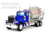 Peterbilt 379 Cement Concrete Mixer Truck - BLUE - 1/32 Scale Diecast Metal and Plastic Model by Welly