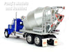 Peterbilt 379 Cement Concrete Mixer Truck - BLUE - 1/32 Scale Diecast Metal and Plastic Model by Welly