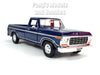 1977 Ford F-150 Customs Pickup Truck - BLUE - 1/24 Diecast Metal Model by Showcasts - Motormax