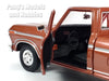1977 Ford F-150 Customs Pickup Truck - BROWN - 1/24 Diecast Metal Model by Showcasts - Motormax