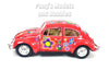 1967 Volkswagen VW Classic Beetle -  Red Flowers - 1/24 Scale Diecast Metal Model by Kinsmart (Copy)