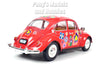 1967 Volkswagen VW Classic Beetle -  Red Flowers - 1/24 Scale Diecast Metal Model by Kinsmart (Copy)