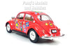 1967 Volkswagen VW Classic Beetle -  Red Flowers - 1/24 Scale Diecast Metal Model by Kinsmart (Copy)