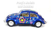 1967 Volkswagen VW Classic Beetle -  Blue Flowers - 1/24 Scale Diecast Metal Model by Kinsmart (Copy)