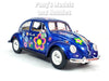 1967 Volkswagen VW Classic Beetle -  Blue Flowers - 1/24 Scale Diecast Metal Model by Kinsmart (Copy)