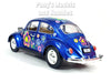 1967 Volkswagen VW Classic Beetle -  Blue Flowers - 1/24 Scale Diecast Metal Model by Kinsmart (Copy)